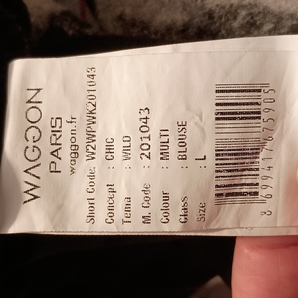 Waggon Paris Chic Blouse/Mini Dress Gingham Black/White Size Large Women Wool - Picture 6 of 10